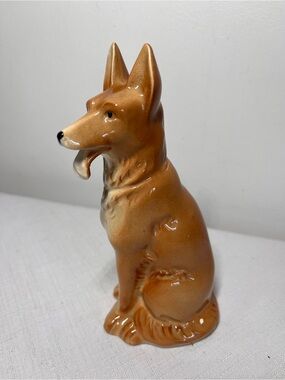 Vintage German Shepherd Dog. Made in Germany. Porcelain Figurine. 6.25”